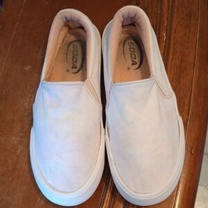 Soda White Slip-On Sneakers